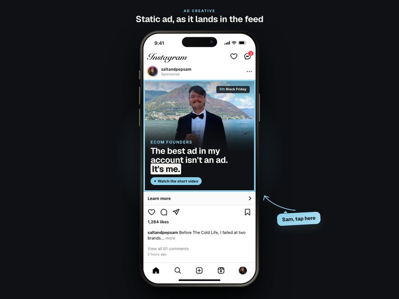 Static ad preview